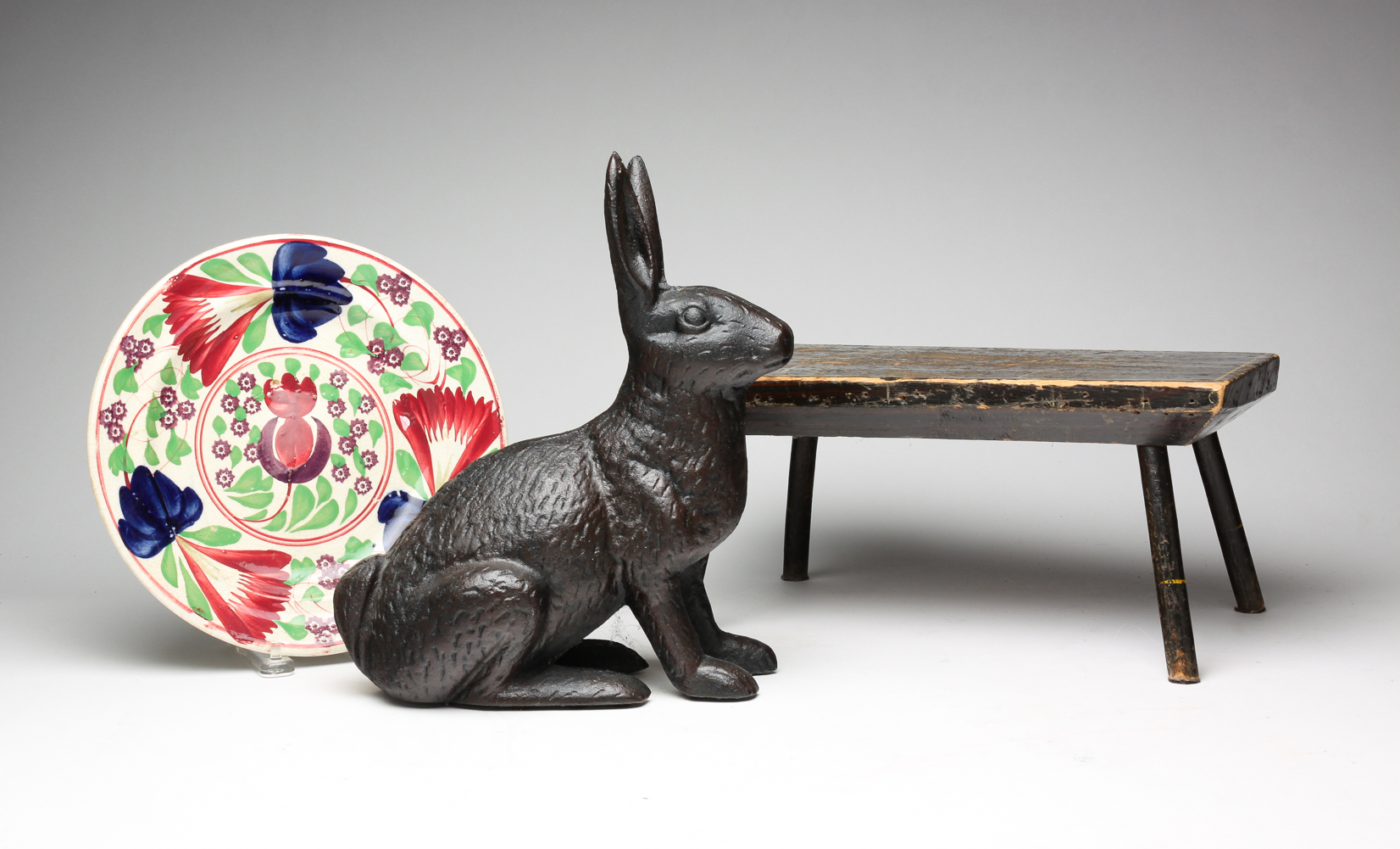 RABBIT, STOOL AND PLATE. Second