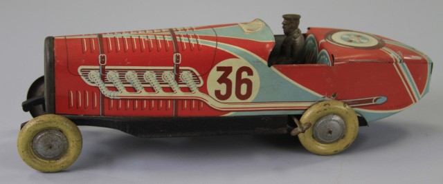 RACE CAR M.L. France lithographed