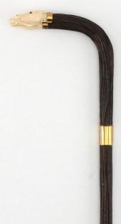 RACING HORSES CANE LATE 19TH/E