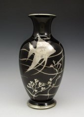 RADEG SILVER OVERLAY POTTERY V