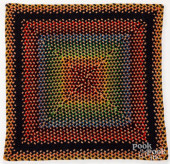 RAG RUG, 20TH C.<br>Rag rug, 2