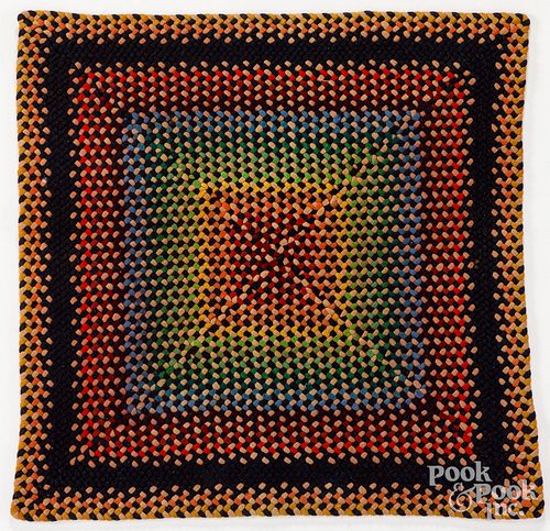 RAG RUG, 20TH C.Rag rug, 20th c.,