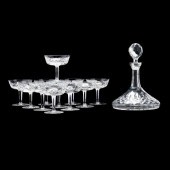RAGASKA CRYSTAL DECANTER AND E