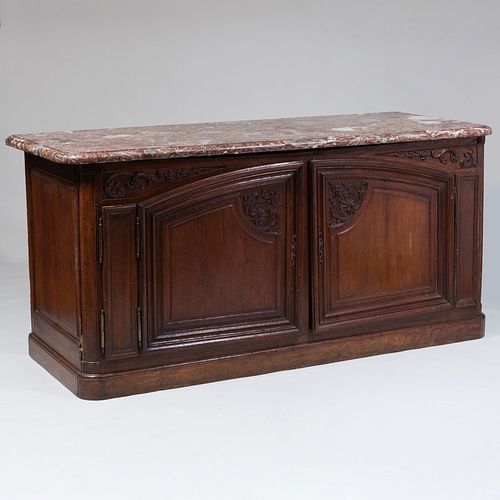 RÃ©GENCE CARVED OAK BUFFET DE