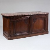RÃ©GENCE CARVED OAK BUFFET DE