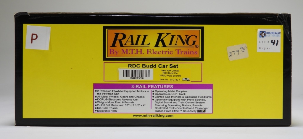 RAIL KING NEW YORK CENTRAL RDC BUDD