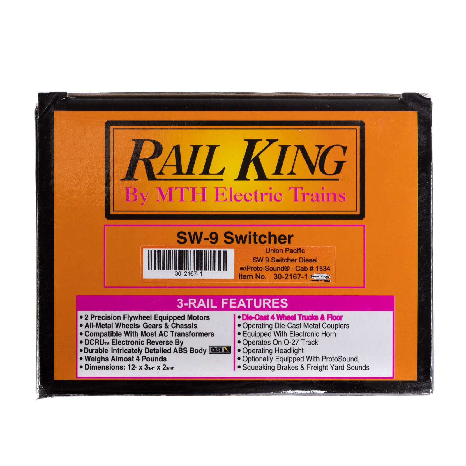 RAIL KING SW-9 SWITCHER Union
