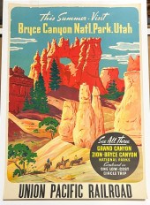 RAILROAD POSTER, BRYCE CANYON