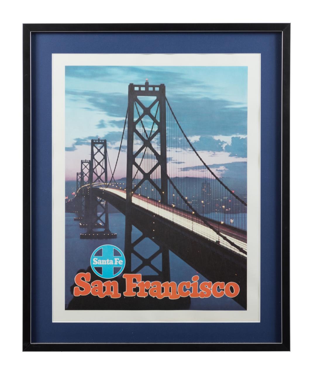 RAILROAD POSTER, "SAN FRANCISCO",