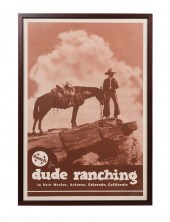 RAILROAD POSTER, SANTA FE DUDE