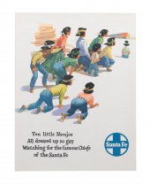 RAILROAD POSTER, "TEN LITTLE N