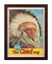 RAILROAD POSTER, "THE CHIEF WA