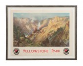 RAILROAD POSTER. ?YELLOWSTONE