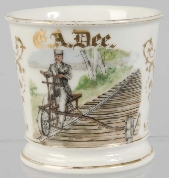 Railroad Surveyor Shaving Mug. 