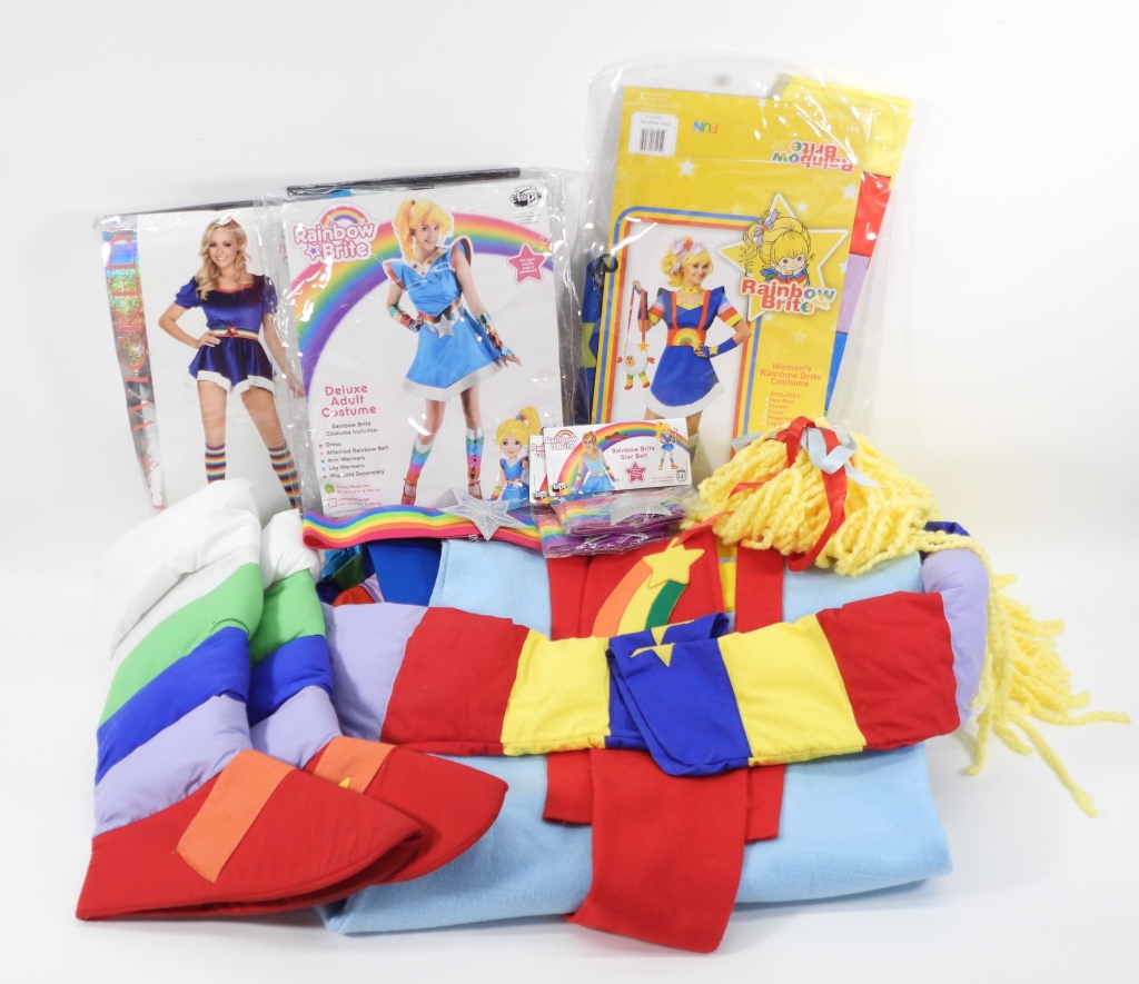 RAINBOW BRITE ADULT SIZE COSTUME