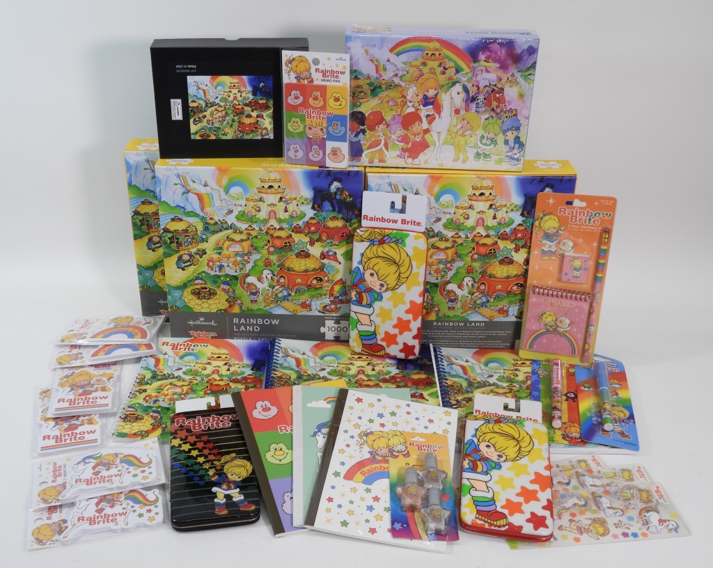 RAINBOW BRITE PUZZLE NOTEBOOK PEN
