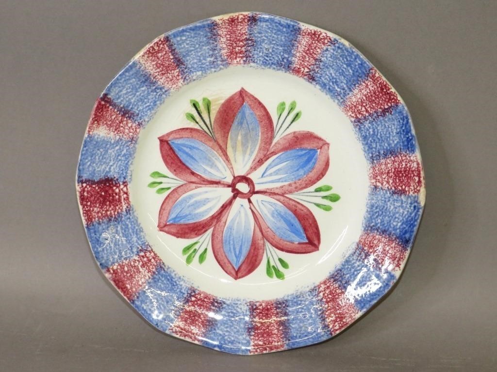RAINBOW SPATTER PLATE, DAHLIA