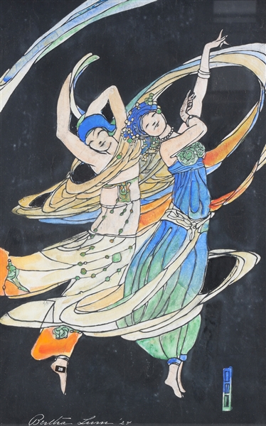 Raised line print by Bertha Lum,