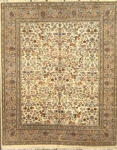 Rajistan Hunting Tabriz Carpet