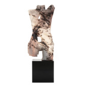 RAKU POTTERY FEMALE TORSO SCUL
