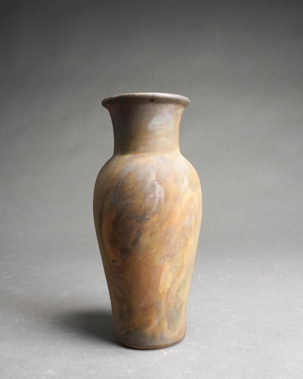 RAKU STUDIO POTTERY VASE BY TONY