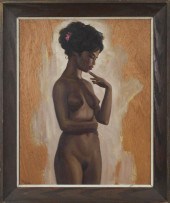 RALPH BURKE TYREE OIL ON BOARD