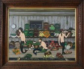 RALPH CAHOON JR. OIL ON MASONI