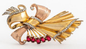RALPH DEROSA GEM-SET GILT STER