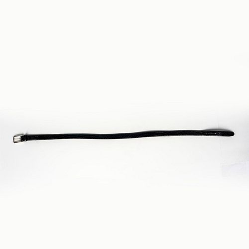 RALPH LAUREN BLACK ALLIGATOR BELT