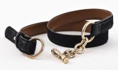 RALPH LAUREN BLACK SUEDE BELT