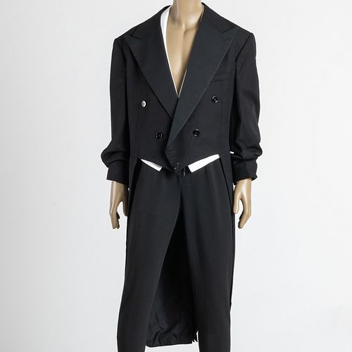 RALPH LAUREN BLACK WOOL TAILCOAT
