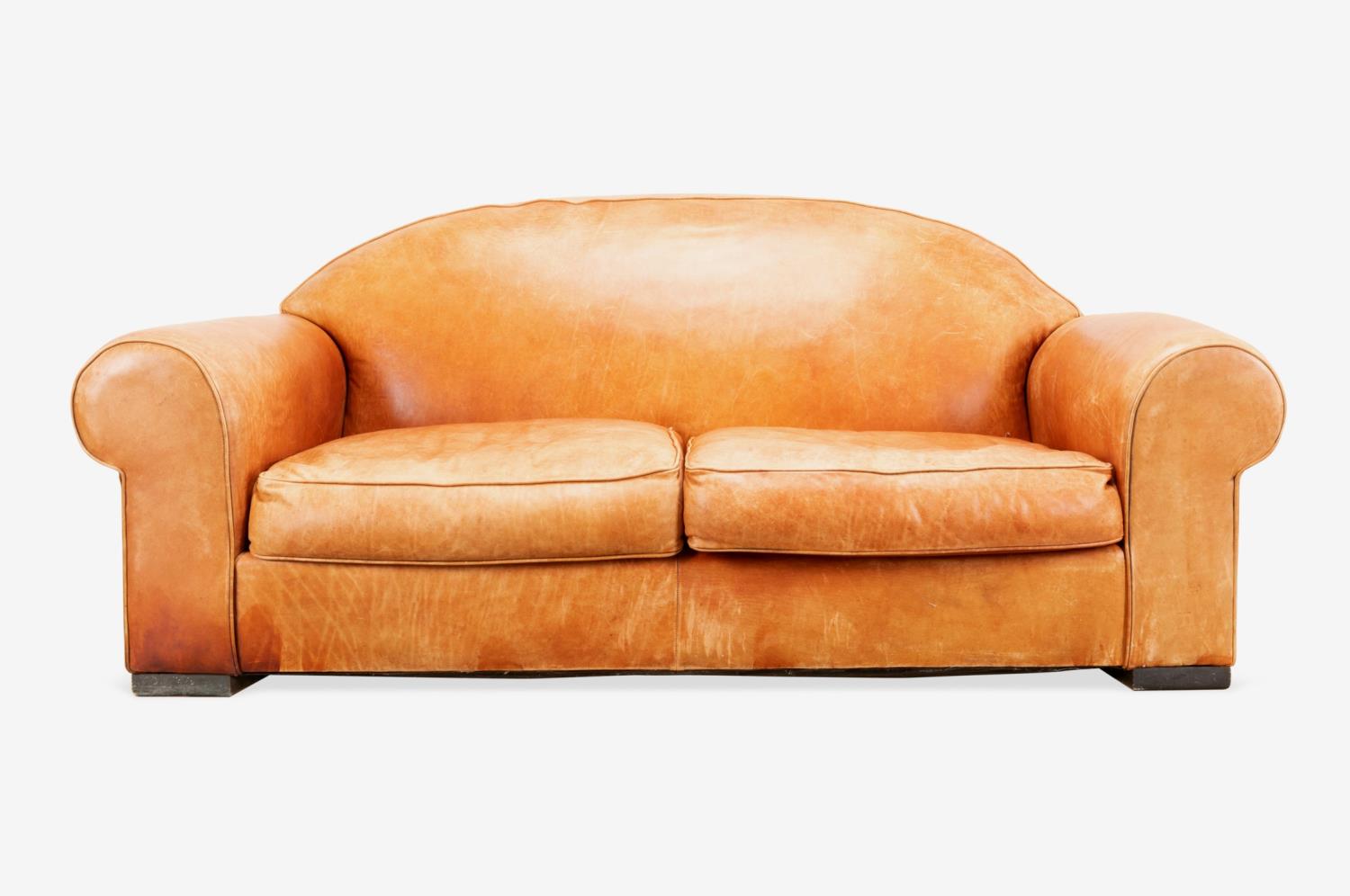 RALPH LAUREN BROWN TWO SEAT LEATHER