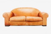 RALPH LAUREN BROWN TWO SEAT LE