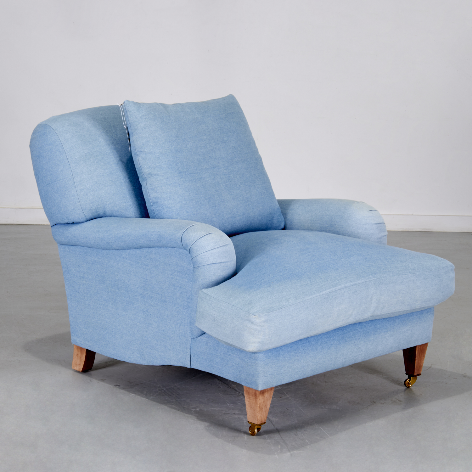 RALPH LAUREN DENIM UPHOLSTERED CLUB