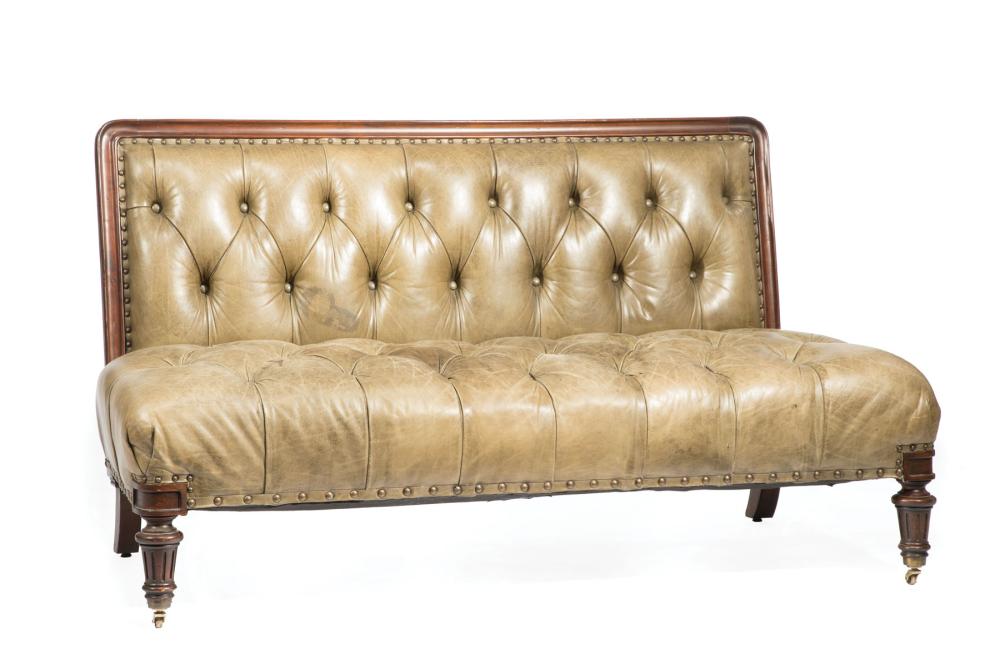 RALPH LAUREN MAHOGANY AND LEATHER