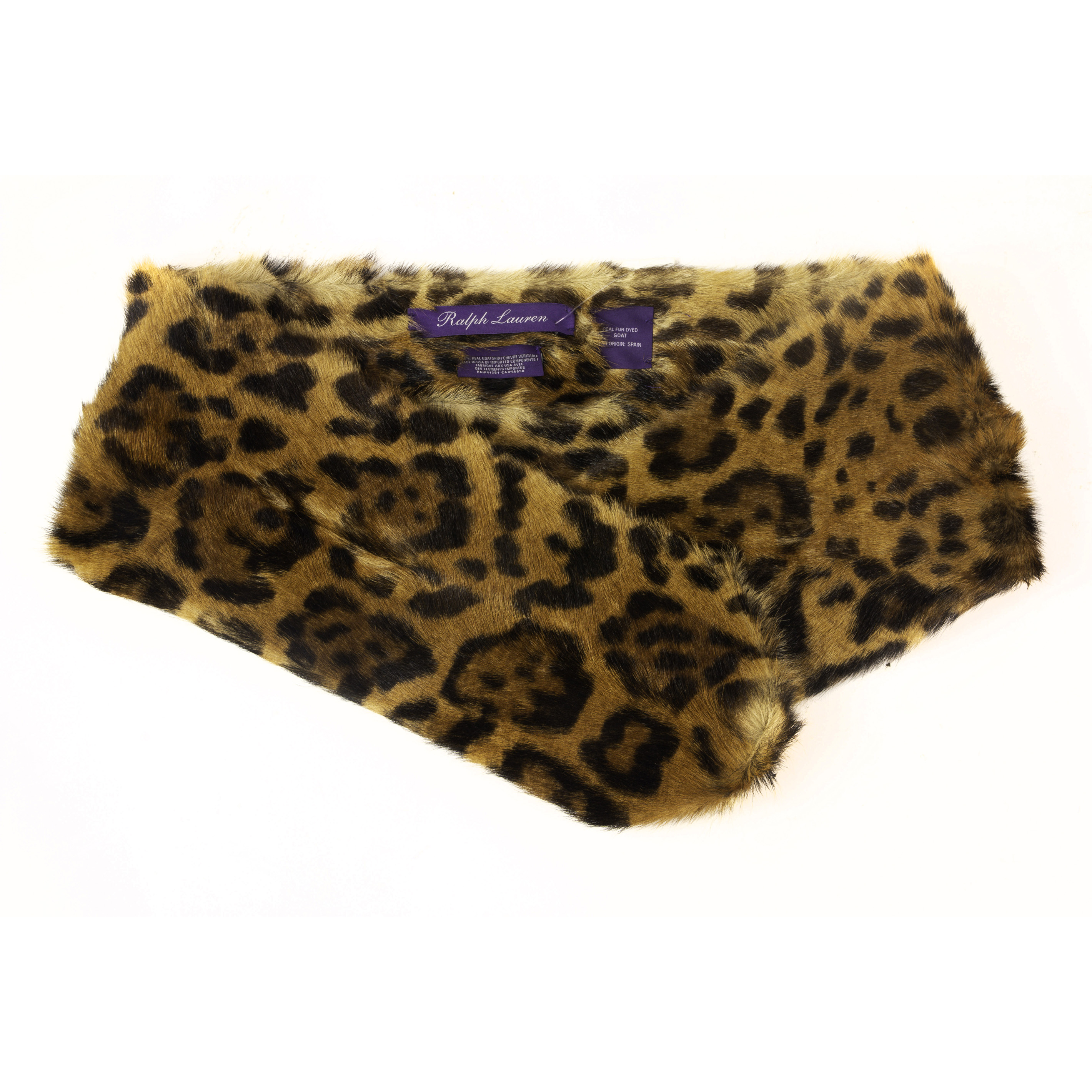 RALPH LAUREN PURPLE LABEL FUR SHAWL