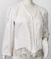 RALPH LAUREN WHITE DENIM BLAZE
