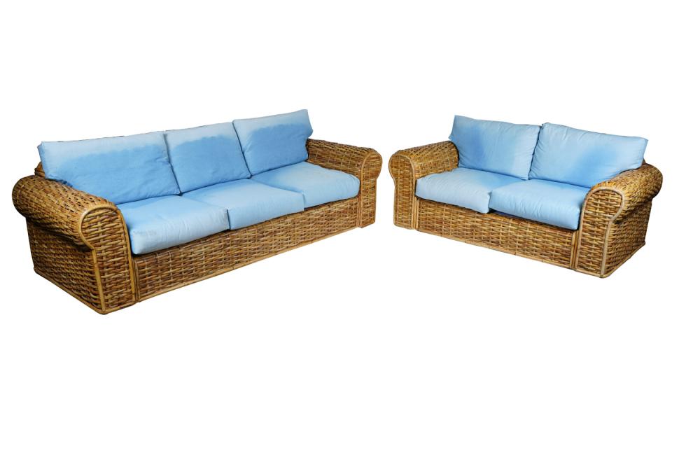 RALPH LAUREN WICKER SOFA &