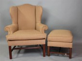RALPH LAUREN WING CHAIR AND A