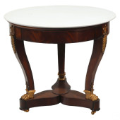 RALPH LAUREN WOOD & MARBLE TOP