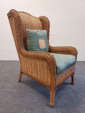 RALPH LAUREN WOVEN RATTAN WING