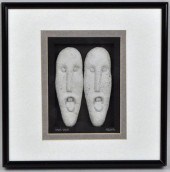 RALPH PRATA, FRAMED CEMENT SCU