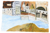 RAM KUMAR UNTITLED CITYSCAPE A