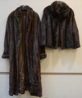 RANCH BROWN MINK COAT AND JACK
