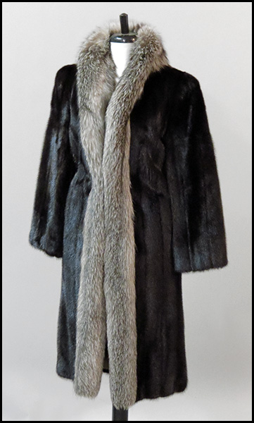 RANCH MINK 7/8 LENGTH COAT. With