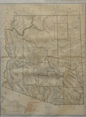 RAND MCNALLY MAP OF ARIZONA, F