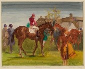 RANDALL DAVEY, SADDLING ENCLOS