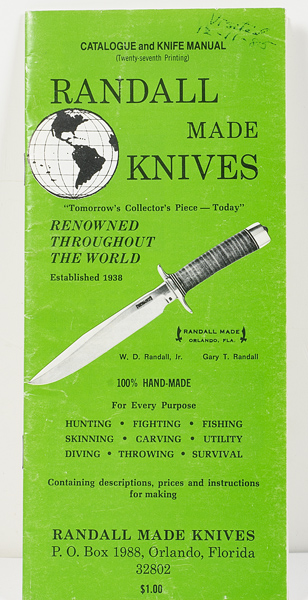 Randall Made Knives Brochure and