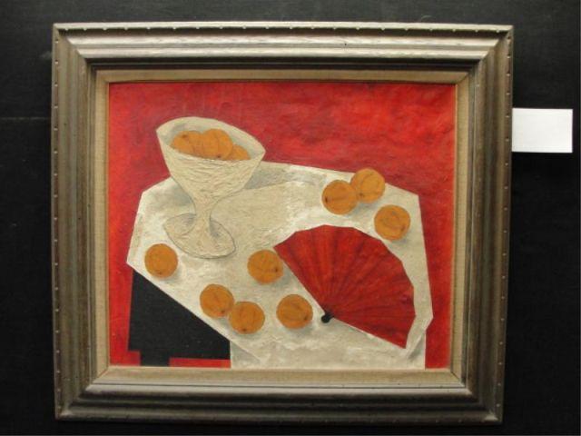 RANDALL. Oil on Canvas of a Still