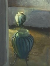 RANDY HAYES (B.1944) OIL ON PH